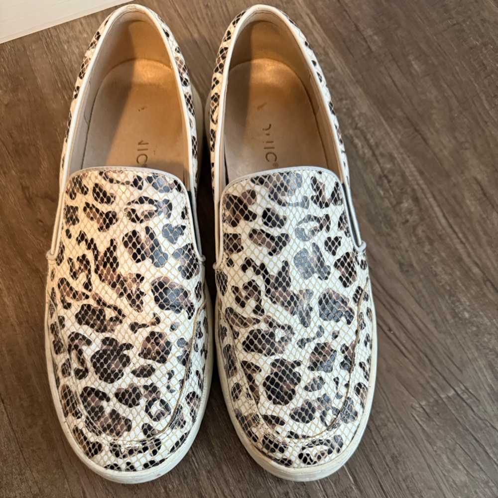 Vionic Leopard Print Slip-On Sneakers